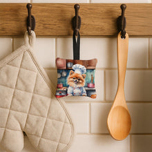 Load image into Gallery viewer, Pomeranian The Chef Hanging Square Fabric Ornament 3.5 × 3.5
