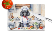 Load image into Gallery viewer, Black Poodle The Chef Glass Cutting Boards – Durable, Decorative Kitchen Art