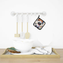 Load image into Gallery viewer, Black Poodle The Chef Pot Holders - Set of 2 Decorative Kitchen Helpers | Made in the USA