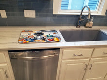 Load image into Gallery viewer, Black Poodle The Chef Dish Drying Mat