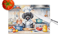 Load image into Gallery viewer, Black Poodle The Chef Glass Cutting Boards – Durable, Decorative Kitchen Art