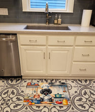 Load image into Gallery viewer, Black Poodle The Chef Memory Foam Kitchen Mat