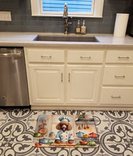 Load image into Gallery viewer, Chocolate Poodle The Chef Memory Foam Kitchen Mat