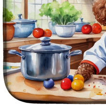 Load image into Gallery viewer, Chocolate Poodle The Chef Dish Drying Mat