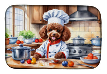 Load image into Gallery viewer, Chocolate Poodle The Chef Dish Drying Mat