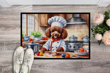 Load image into Gallery viewer, Chocolate Poodle The Chef Doormat-24x36 Indoor / Outdoor Rug | Made in USA