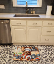 Load image into Gallery viewer, Chocolate Poodle The Chef Memory Foam Kitchen Mat