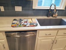 Load image into Gallery viewer, White Poodle The Chef Dish Drying Mat