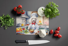 Load image into Gallery viewer, White Poodle The Chef Glass Cutting Boards – Durable, Decorative Kitchen Art