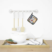 Load image into Gallery viewer, White Poodle The Chef Pot Holders - Set of 2 Decorative Kitchen Helpers | Made in the USA