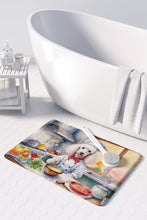 Load image into Gallery viewer, White Poodle The Chef Memory Foam Kitchen Mat