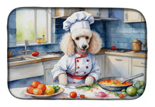 Load image into Gallery viewer, White Poodle The Chef Dish Drying Mat