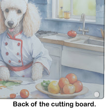 Load image into Gallery viewer, White Poodle The Chef Glass Cutting Boards – Durable, Decorative Kitchen Art