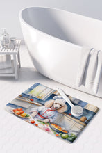 Load image into Gallery viewer, White Poodle The Chef Memory Foam Kitchen Mat