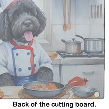 Load image into Gallery viewer, Portuguese Water Dog The Chef Glass Cutting Boards – Durable, Decorative Kitchen Art