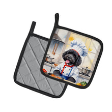 Load image into Gallery viewer, Portuguese Water Dog The Chef Pot Holders - Set of 2 Decorative Kitchen Helpers | Made in the USA