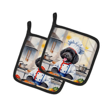 Load image into Gallery viewer, Portuguese Water Dog The Chef Pot Holders - Set of 2 Decorative Kitchen Helpers | Made in the USA