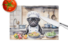 Load image into Gallery viewer, Pug The Chef Glass Cutting Boards – Durable, Decorative Kitchen Art