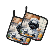 Load image into Gallery viewer, Puli The Chef Pot Holders - Set of 2 Decorative Kitchen Helpers | Made in the USA