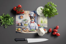 Load image into Gallery viewer, Rat Terrier The Chef Glass Cutting Boards – Durable, Decorative Kitchen Art