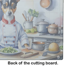 Load image into Gallery viewer, Rat Terrier The Chef Glass Cutting Boards – Durable, Decorative Kitchen Art