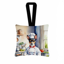 Load image into Gallery viewer, Rat Terrier The Chef Hanging Square Fabric Ornament 3.5 × 3.5