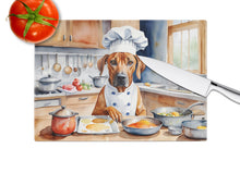 Load image into Gallery viewer, Rhodesian Ridgeback The Chef Glass Cutting Boards – Durable, Decorative Kitchen Art