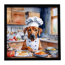Load image into Gallery viewer, Rhodesian Ridgeback The Chef Framed Metal Print