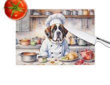 Load image into Gallery viewer, Saint Bernard The Chef Glass Cutting Boards – Durable, Decorative Kitchen Art