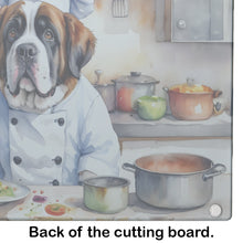 Load image into Gallery viewer, Saint Bernard The Chef Glass Cutting Boards – Durable, Decorative Kitchen Art