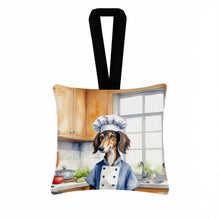 Load image into Gallery viewer, Saluki The Chef Hanging Square Fabric Ornament 3.5 × 3.5