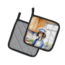 Load image into Gallery viewer, Saluki The Chef Pot Holders - Set of 2 Decorative Kitchen Helpers | Made in the USA