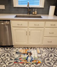 Load image into Gallery viewer, Saluki The Chef Memory Foam Kitchen Mat