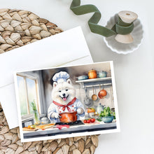 Load image into Gallery viewer, Samoyed The Chef Greeting Cards - Blank Note Cards – 8-Pack of Artist-Designed Cards with Envelopes