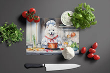 Load image into Gallery viewer, Samoyed The Chef Glass Cutting Boards – Durable, Decorative Kitchen Art