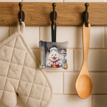 Load image into Gallery viewer, Samoyed The Chef Hanging Square Fabric Ornament 3.5 × 3.5