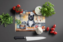 Load image into Gallery viewer, Schipperke The Chef Glass Cutting Boards – Durable, Decorative Kitchen Art