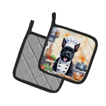 Load image into Gallery viewer, Scottish Terrier The Chef Pot Holders - Set of 2 Decorative Kitchen Helpers | Made in the USA