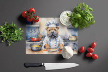 Load image into Gallery viewer, Shar Pei The Chef Glass Cutting Boards – Durable, Decorative Kitchen Art