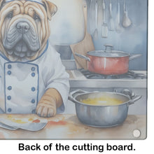 Load image into Gallery viewer, Shar Pei The Chef Glass Cutting Boards – Durable, Decorative Kitchen Art