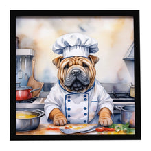 Load image into Gallery viewer, Shar Pei The Chef Framed Metal Print