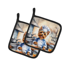 Load image into Gallery viewer, Silky Terrier The Chef Pot Holders - Set of 2 Decorative Kitchen Helpers | Made in the USA