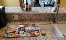 Load image into Gallery viewer, Tibetan Mastiff The Chef Dish Drying Mat