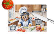 Load image into Gallery viewer, Tibetan Mastiff The Chef Glass Cutting Boards – Durable, Decorative Kitchen Art