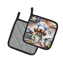 Load image into Gallery viewer, Tibetan Spaniel The Chef Pot Holders - Set of 2 Decorative Kitchen Helpers | Made in the USA