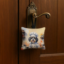 Load image into Gallery viewer, Tibetan Terrier The Chef Hanging Square Fabric Ornament 3.5 × 3.5