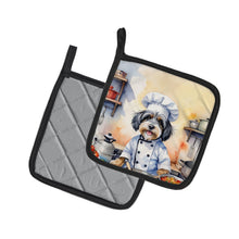 Load image into Gallery viewer, Tibetan Terrier The Chef Pot Holders - Set of 2 Decorative Kitchen Helpers | Made in the USA