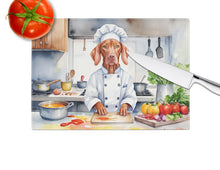 Load image into Gallery viewer, Vizsla The Chef Glass Cutting Boards – Durable, Decorative Kitchen Art