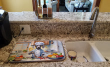 Load image into Gallery viewer, Weimaraner The Chef Dish Drying Mat