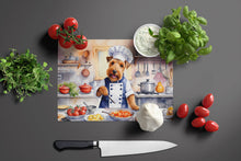 Load image into Gallery viewer, Welsh Terrier The Chef Glass Cutting Boards – Durable, Decorative Kitchen Art